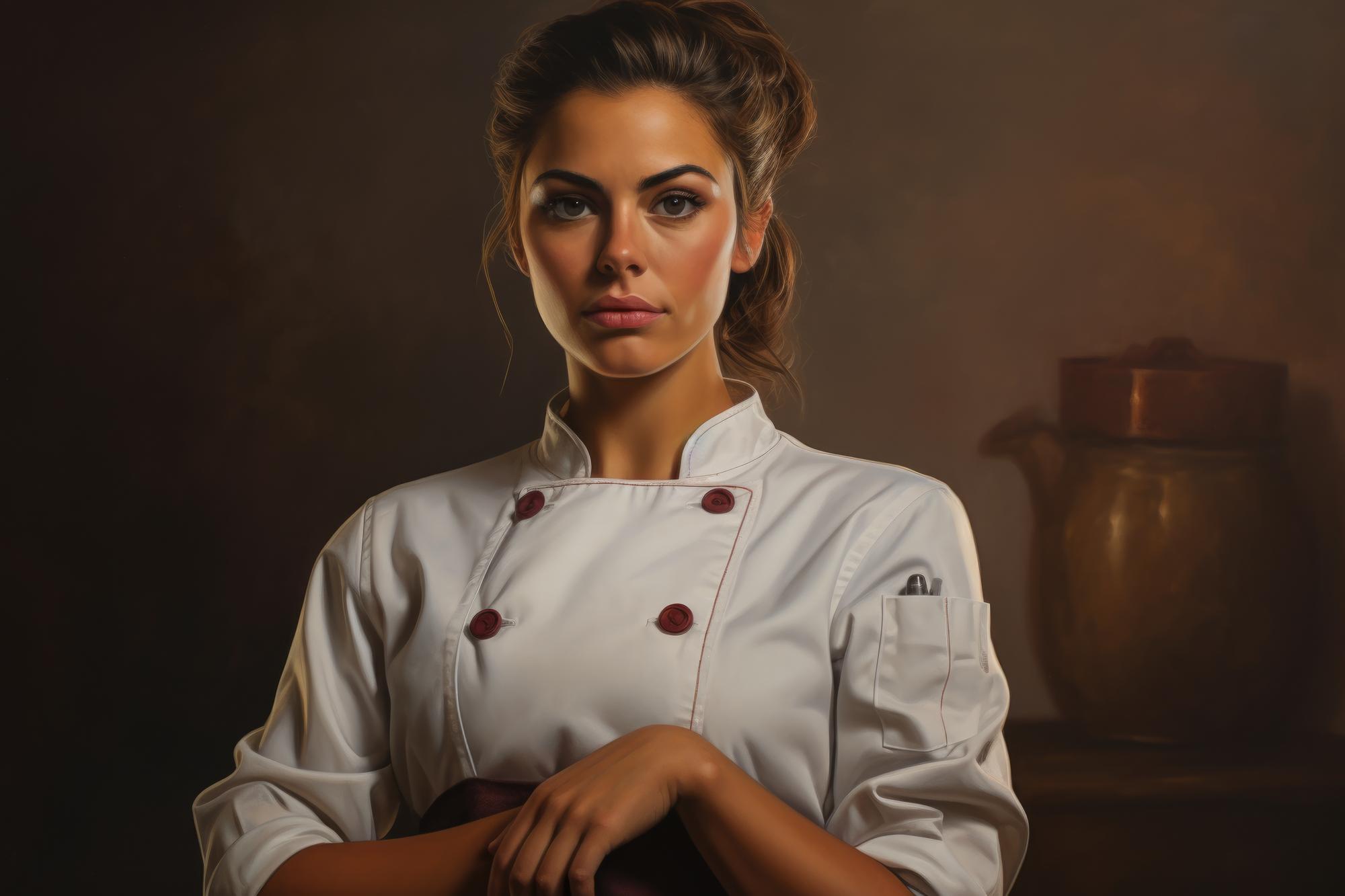 Chef Porträt in minimaler Küche